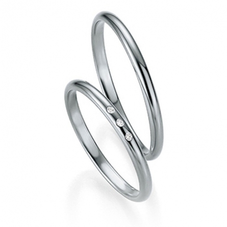 Obrączki platynowe Breuning - 4305 (950) Basic Slim