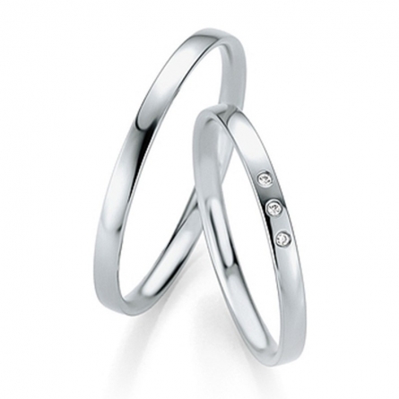 Obrączki platynowe Breuning - 4307 (950) Basic Slim