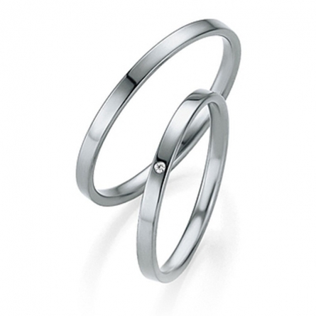 Obrączki platynowe Breuning - 4309 (950) Basic Slim