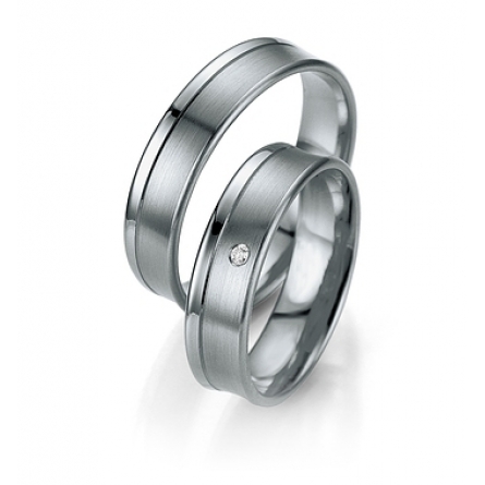 Obrączki platynowe Breuning - 7027 (950) Smart Line