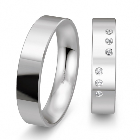 Obrączki platynowe Breuning - 40590 (950) Basic