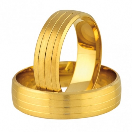 Złote obrączki SWEPOL Amare Love - A-670