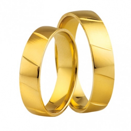 Złote obrączki SWEPOL Amare Love - A-673