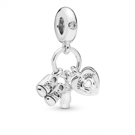 Charms dziecięca butelka i buciki - 798106CZ