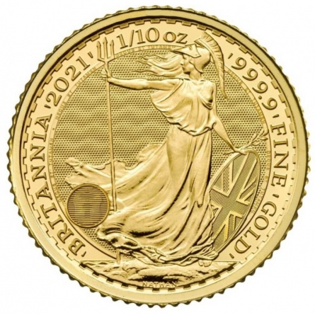 Moneta bulionowa złota - Britannia 1/10 oz