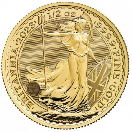 Moneta bulionowa złota - Britannia 1/2 oz