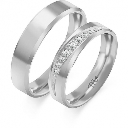 Obrączki z białego złota - C-103(W) ZS