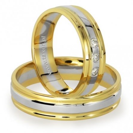 Obrączki ślubne Zirkon - ZB-106