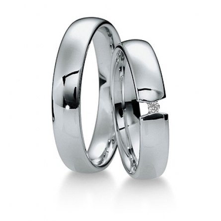 Obrączki platynowe Breuning - 40370 (950) Basic