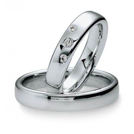 Obrączki platynowe Breuning - 40400 (950) Basic