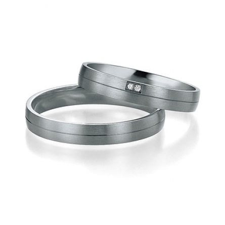 Obrączki platynowe Breuning - 56070 (950) Basic
