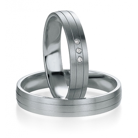 Obrączki platynowe Breuning - 56100 (950) Basic