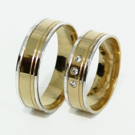 Obrączki ślubne Zirkon - H-025 L