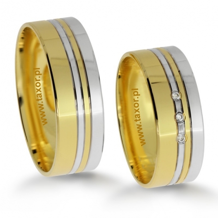 Obrączki ślubne Zirkon - H-078 L