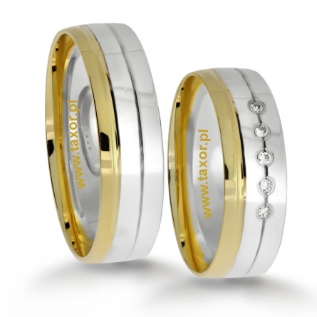 Obrączki ślubne Zirkon - H-092 L