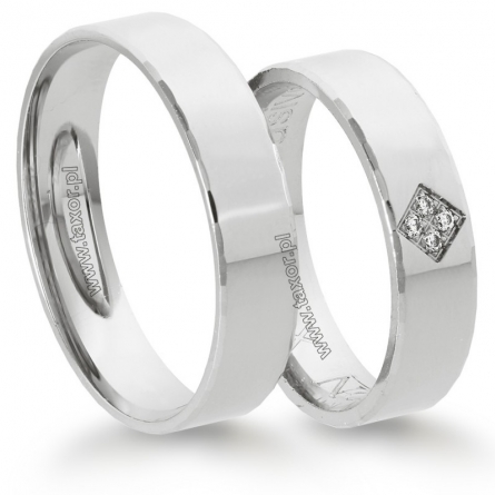 Obrączki ślubne Zirkon - X-041-W L