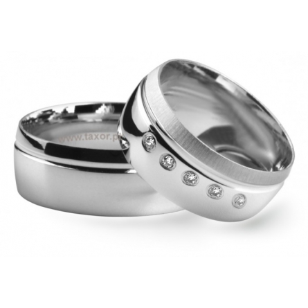 Obrączki ślubne Zirkon - P-021-W