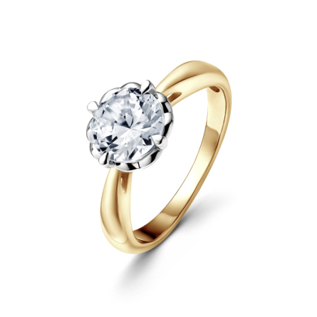 Pierścionek z brylantem - Diamare / 1.00 ct