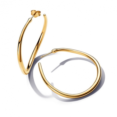 Otwarte kolczyki obręcze o organicznym kształcie 42 mm - 263299C00