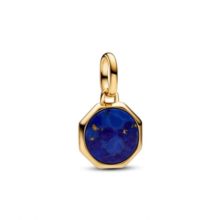 Mały niebieski charms-medalion z miejscem na grawer - 763388C01