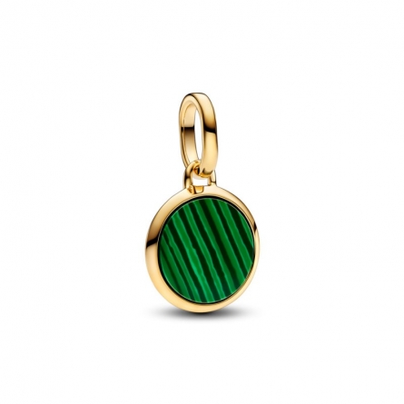 Mały zielony charms-medalion z miejscem na grawerunek - 763389C01