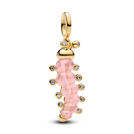 Charms Różowa gąsienica - 764489C01