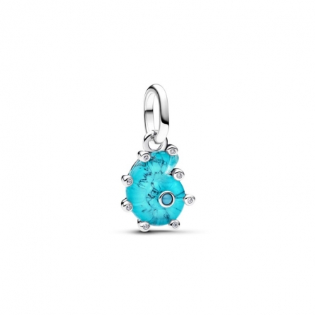 Charms-zawieszka Ślimak morski z niebieskiego szkła Murano - 793900C01