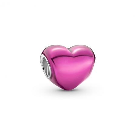 Charms Metaliczne różowe serce - 799291C03