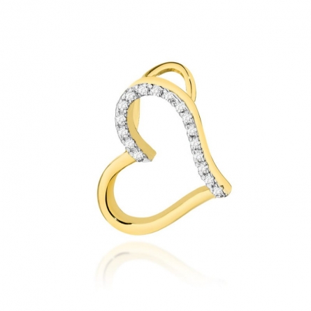 Zawieszka z brylantem serce - Z-0026 / 0.085 ct