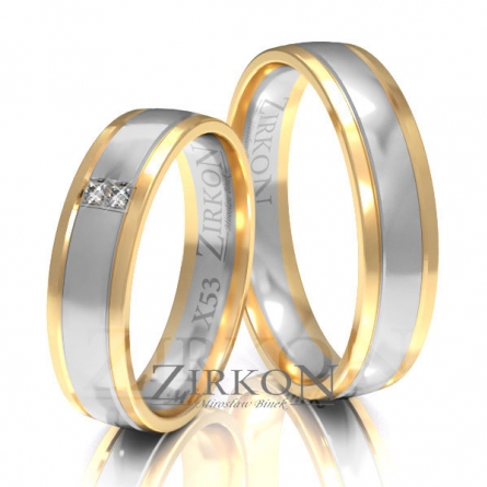 Obrączki ślubne Zirkon - X-053 L