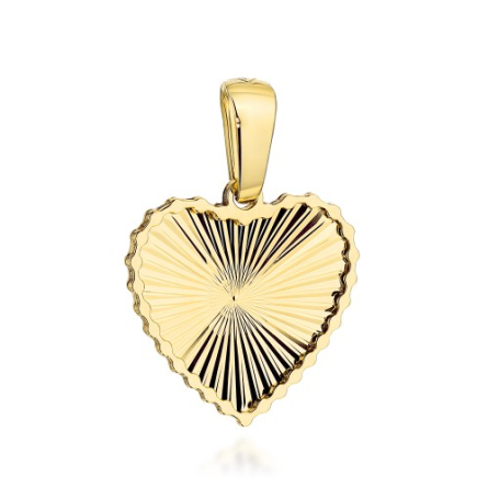 Zawieszka serce diamentowane w oprawie - 6-Z10666